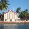 Church at river side - Alappuzha