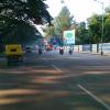 District office road in morning hours in Bangalore