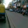 Narrow road in city market Bangalore