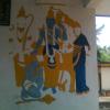 Wall paintings in Beloor Temple