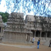 People at Dharmaraja's ratha in Mahabalipuram