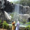Water fountains at Vandalur Zoo in Chennai...