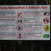 Rules board at Guindy National Park - Chennai...