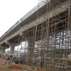 Unfinished bridge construction view at Tambaram in Chennai...