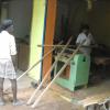 Sawmill workers at West Jafferkhanpet  in Chennai...