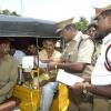 Traffic Police Inspecting Autos in Chennai