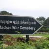 Madras War Cemetery Sign
