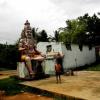 Idol on top of a temple near Chidambaram