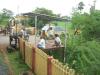 Relaxing near the railway gate in Chidambaram