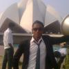 In front of the lotus temple