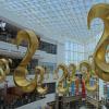 A Close watch of the golden symbols of Lulu Mall