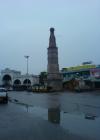 View of Old Bus stand on a foggy morning