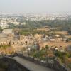 Aerial view from Golconda Fort