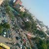 View of M. G. Road from Rajani Bhawan Indore
