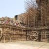 Konarak temple is being repaired