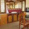Dining hall inside view of  house boat - Kerala
