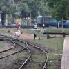 Women Crossing the railway tracks