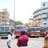 A bus stand view at Nagercoil in Kanyakumari district