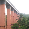 Lined pillars view at Mathur thottipalam near Nagercoil
