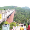 Visitors viewing bottom view from Mathur Bridge near Nagercoil