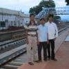 Friends at Tenkasi Railway Station