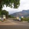 Old Courtallam Hills and Road Near Tenkasi