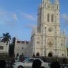 People in front of Palayam Church, Thiruvananthapuram