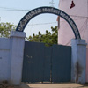 Closed gate view at St.Xavier Higher Secondary School in Tuticorin district
