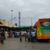 Bus passengers at Sankarankovil bus stand in Tirunelveli district