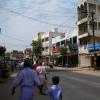 Group of people walking on the Tenkasi road at Rajapalayam...