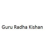 Guru Radha Kishan