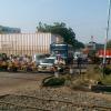 Railway crossing near Ananthpur railway station