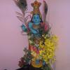 Kannan decorated with Konna for Vishu celebrations