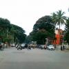 Traffic at Basavanagudi Square in Bangalore