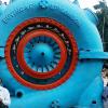 Vintage Reaction turbine in Industry & technology museum in Bangalore