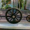 Wheel of steam engine in IT Museum Bangalore