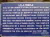 Lalji Temple Notice Board - Bishnupur