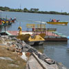 Lined up boats at Muttukadu lake