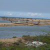 A view of fishing boats on the beach at Kovalam