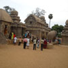 Five rathas view at Mamallapuram