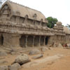 World heritage monuments at Pancha rathas in Mamallapuram