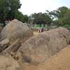 Rocks view in                  area at Mamallapuram
