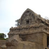 A view of Mamallapuram Beema's ratha in Five rathas area