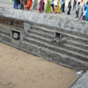 People viewing the pond at Mahabalipuram