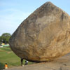 A view of Mahabalipuram balancing rock