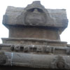 Gopuram sculpture part of Seashore temple at Mamallapuram
