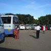 A view of car parking area at Mamallapuram