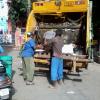 Chennai Muncipal Solid Waste Pvt. Ltd's Vehcile cleaning the garbage