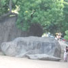 A view of rocks at Mamallapuram