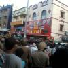 Crowd of Public & police at Chepauk- Vinayakar Statues to beac